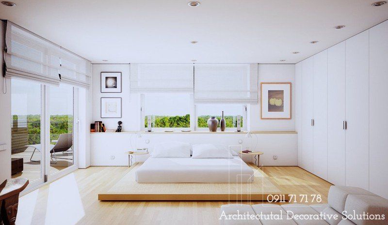 20 Mẫu Phòng Ngủ Với Giường Ngủ Thấp Độc Đáo
