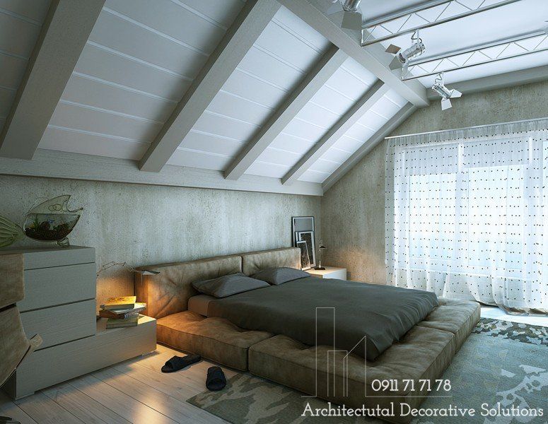 20 Mẫu Phòng Ngủ Với Giường Ngủ Thấp Độc Đáo