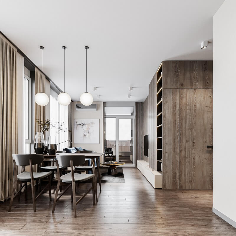 Hút Hồn Với Mẫu Thiết Kế Nội Thất Căn Hộ 45m2
