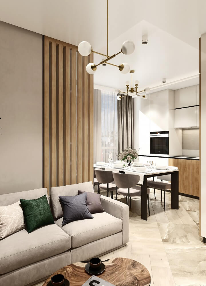 Căn Hộ Chung Cư 1 Phòng Ngủ Với Thiết Kế Tối Ưu Diện Tích