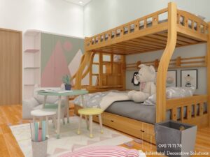 Thiết Kế Nội Thất Căn Hộ Dùng Gỗ Công Nghiệp Tại Bình Dương