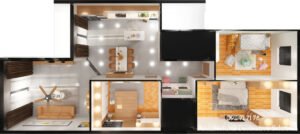 Thiết Kế Nội Thất Căn Hộ Dùng Gỗ Công Nghiệp Tại Bình Dương