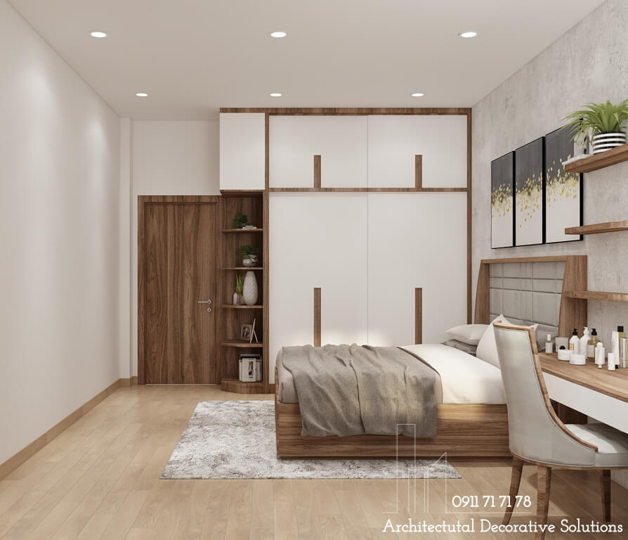Thiết kế nội thất nhà phố 2 phòng ngủ đẹp tuyệt vời