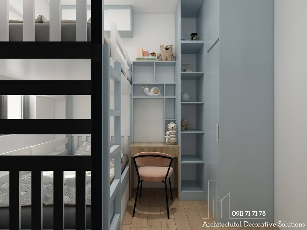 Thiết Kế Nội Thất Căn Hộ 4 Phòng Ngủ Tiện Nghi Hiện Đại