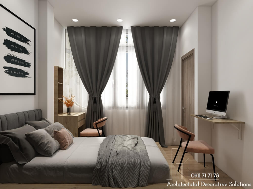 Thiết Kế Nội Thất Căn Hộ 4 Phòng Ngủ Tiện Nghi Hiện Đại