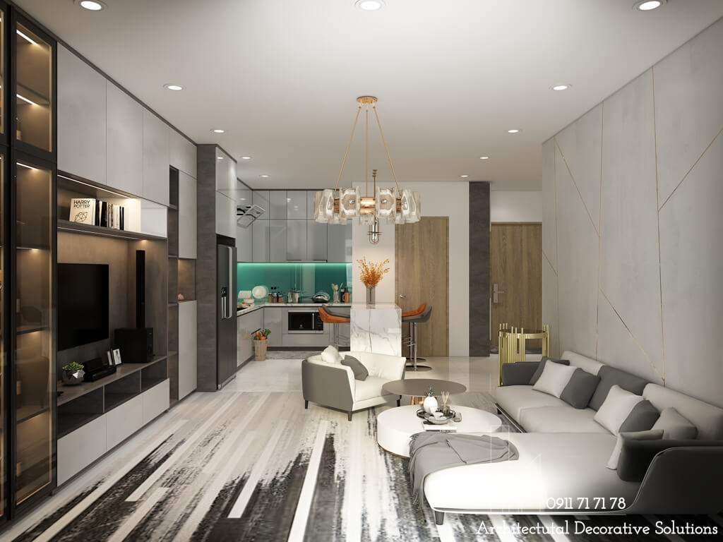 Thiết kế nội thất căn hộ 2 phòng ngủ SORA GARDENS II