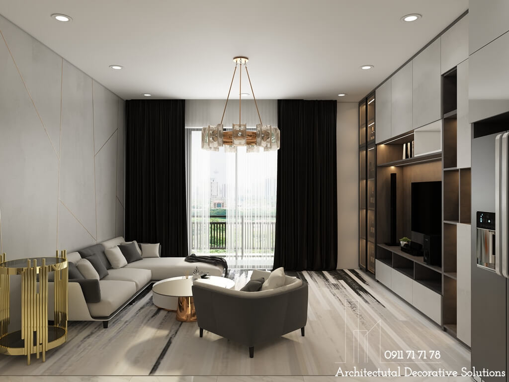Thiết kế nội thất căn hộ 2 phòng ngủ SORA GARDENS II