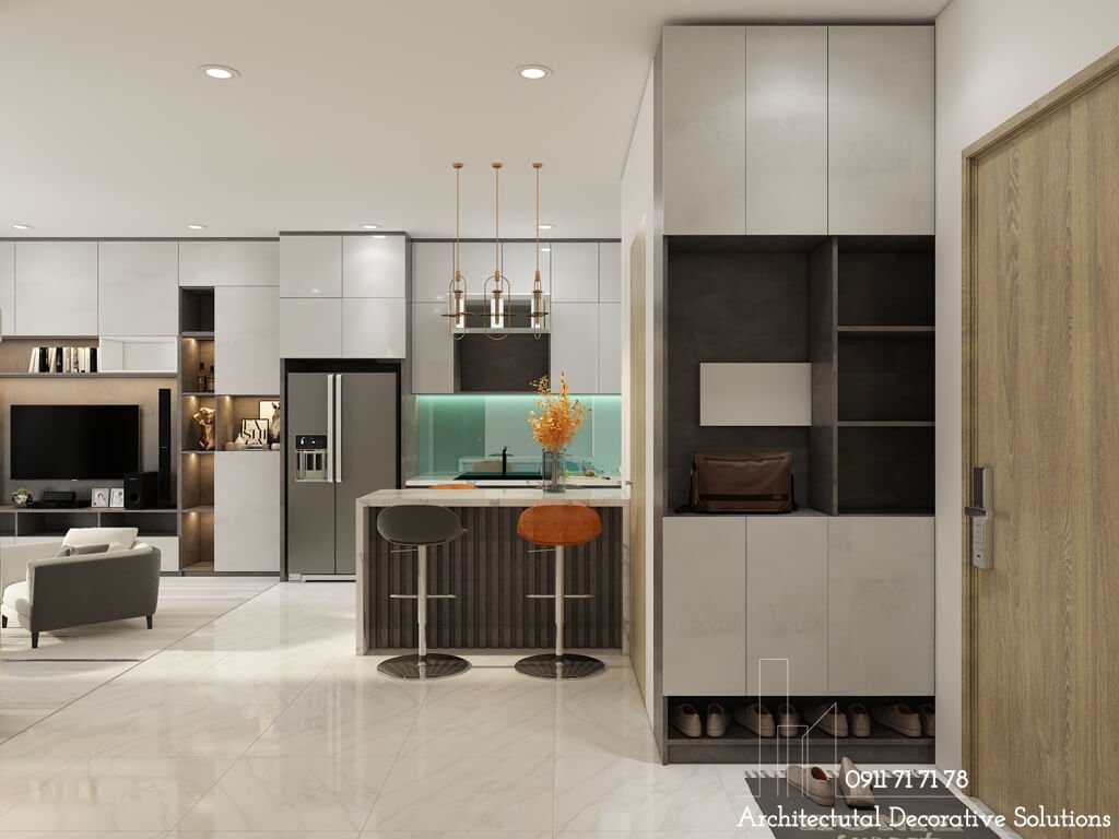 Thiết kế nội thất căn hộ 2 phòng ngủ SORA GARDENS II