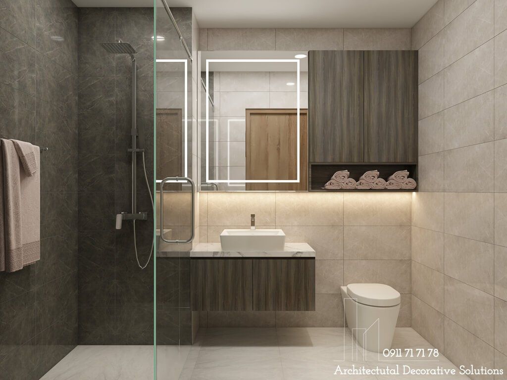 Thiết kế nội thất căn hộ chung cư 1 phòng ngủ Orchard Garden