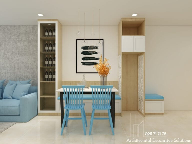Thiết kế nội thất căn hộ chung cư trẻ trung và thu hút