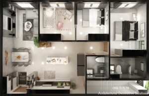 Thiết Kế Nội Thất Căn Hộ Hiện Đại Topal Eales Quận 8