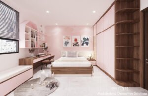 Thiết kế nội thất nhà phố 2 phòng ngủ tại Quận 6