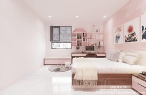 Thiết kế nội thất nhà phố 2 phòng ngủ tại Quận 6
