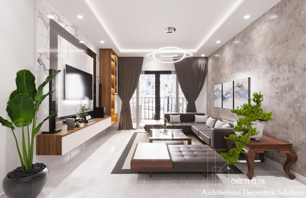 Thiết kế nội thất nhà phố 2 phòng ngủ tại Quận 6