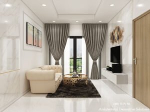 Thiết kế nội thất chung cư 2PN tiện nghi tại Bình Dương