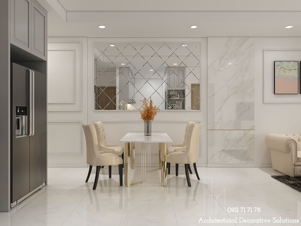 Thiết kế nội thất chung cư 2PN tiện nghi tại Bình Dương