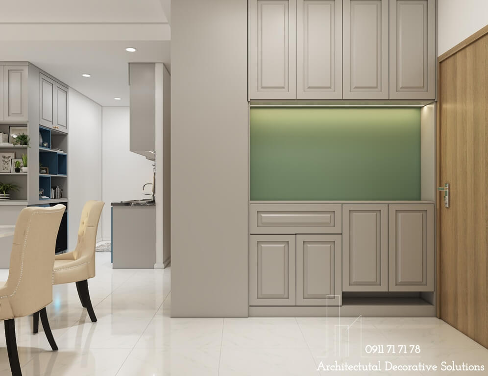 Thiết kế nội thất chung cư 2PN tiện nghi tại Bình Dương