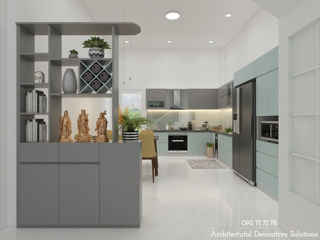 Thiết kế nội thất nhà phố 3 phòng ngủ cao cấp