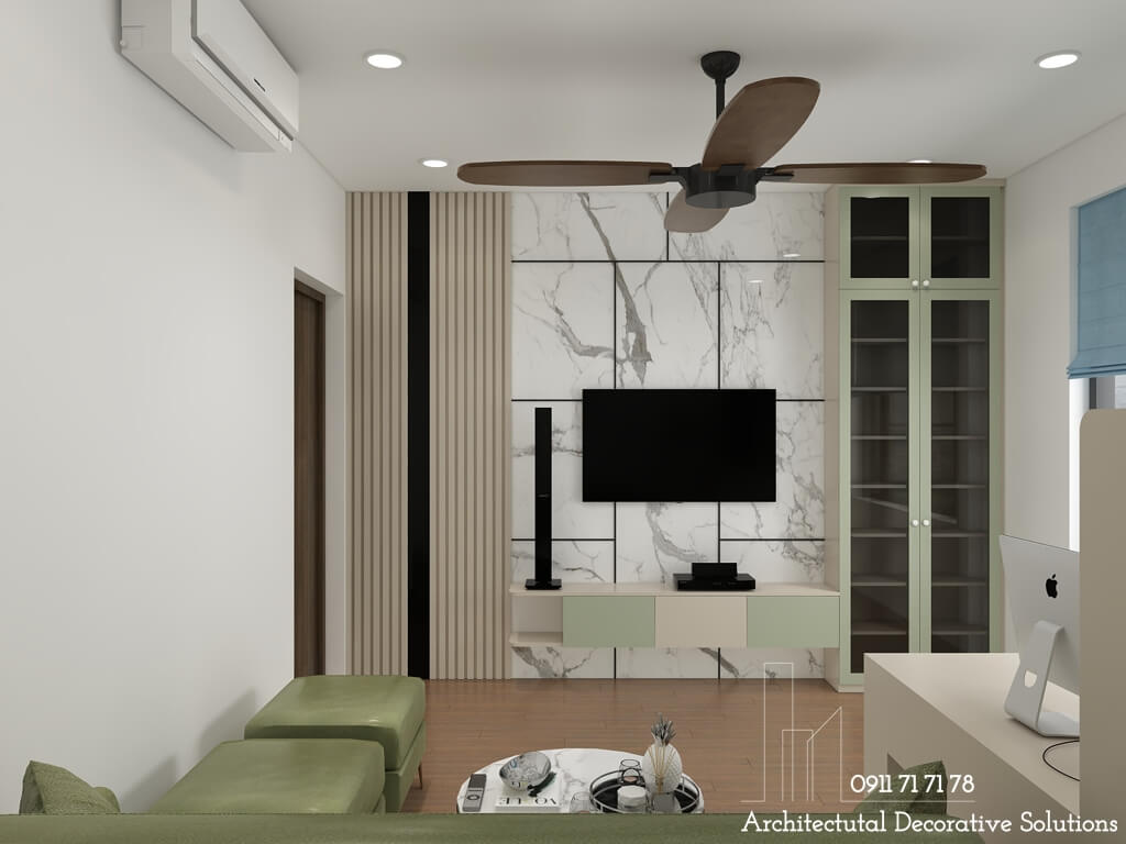 Thiết kế nội thất nhà phố 3 phòng ngủ cao cấp