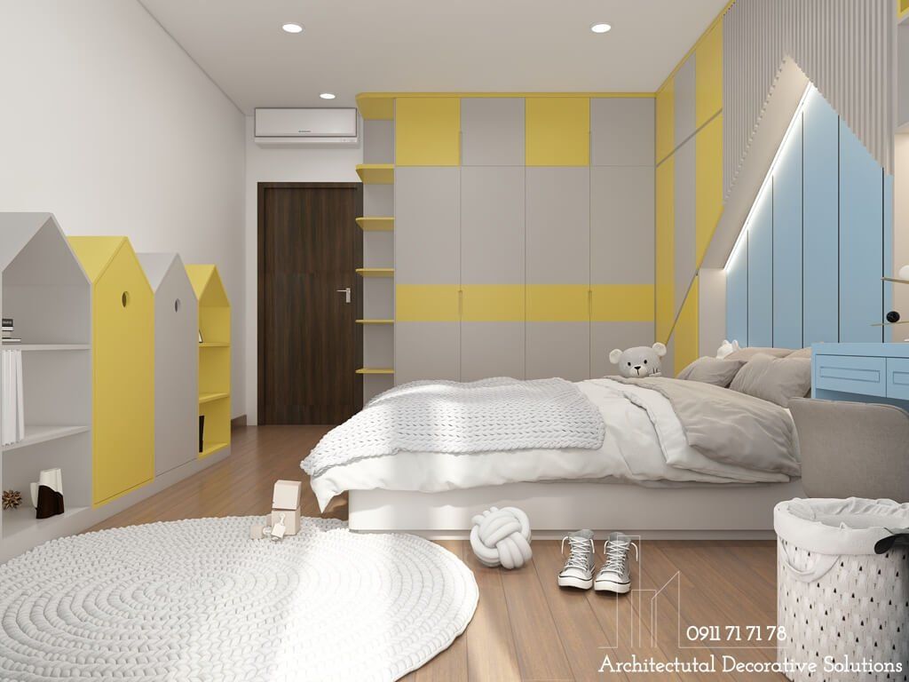 Thiết kế nội thất nhà phố 3 phòng ngủ cao cấp