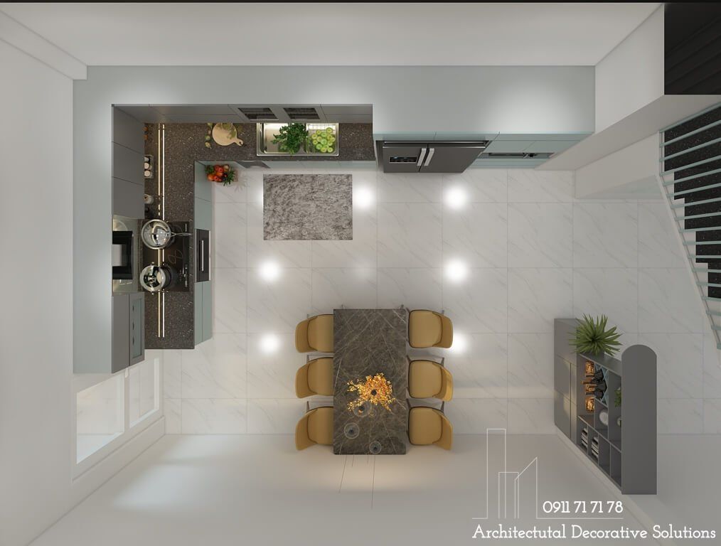 Thiết kế nội thất nhà phố 3 phòng ngủ cao cấp