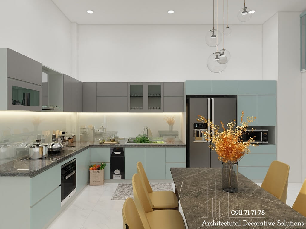 Thiết kế nội thất nhà phố 3 phòng ngủ cao cấp