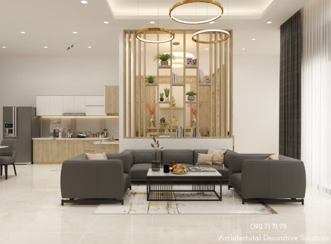 Mở rộng không gian với thiết kế nội thất phòng khách bếp cao cấp