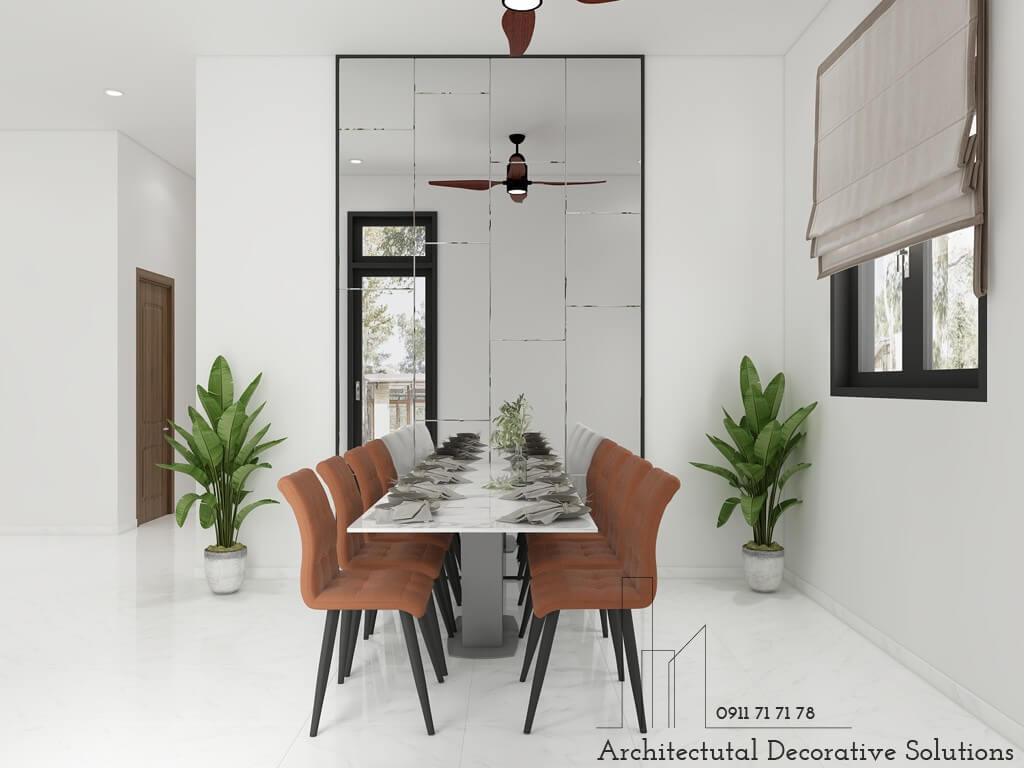 Thiết Kế Nhà Phố Với Nội Thất Màu Cam Sang Trọng