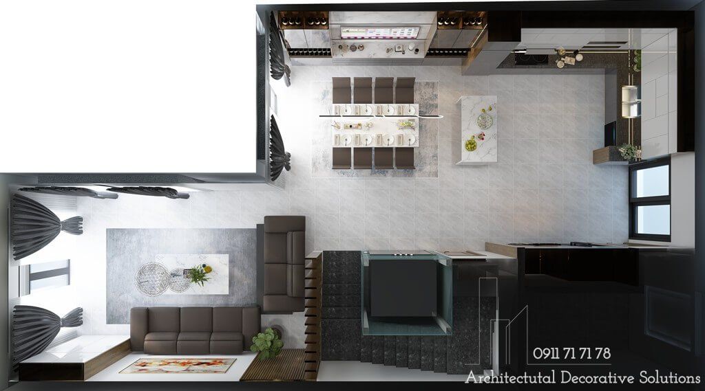 Thiết Kế Nội Thất Nhà Phố 3 Tầng Đẹp Cuốn Hút