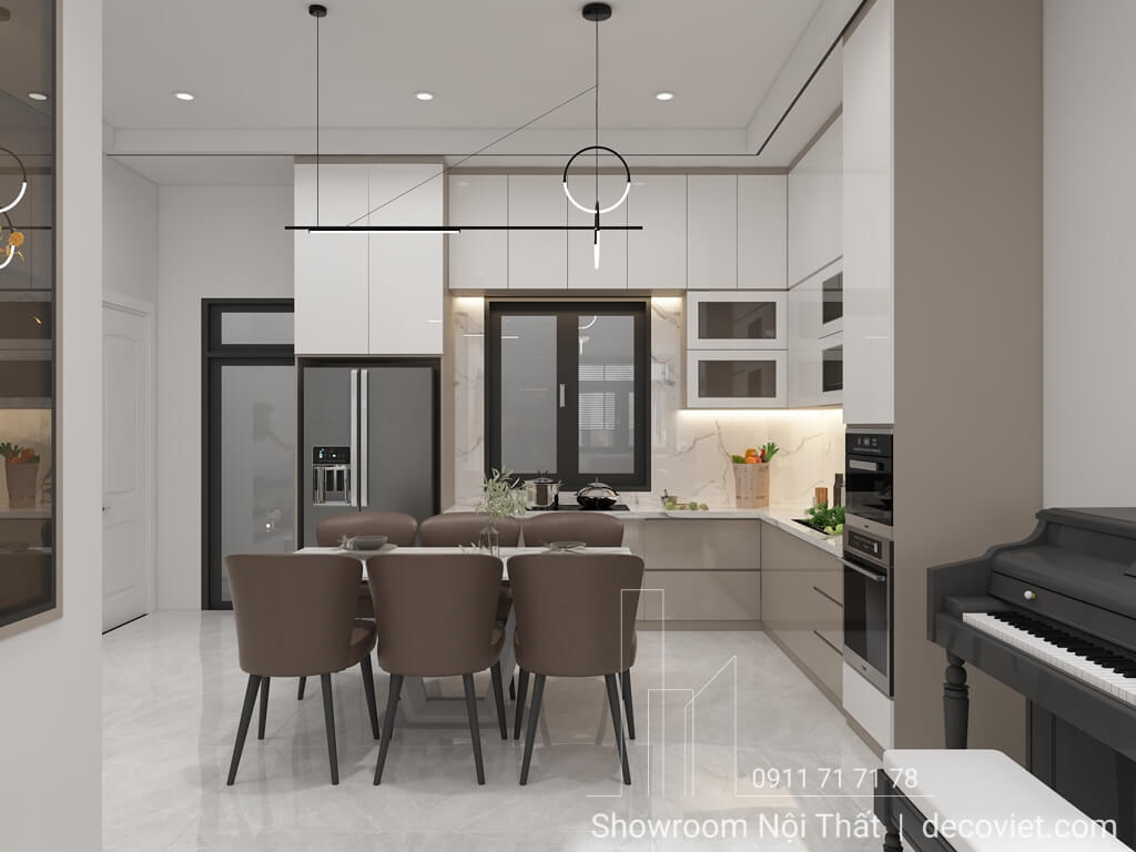 Phối Cảnh 3D Nội Thất Nhà Phố 3 Phòng Ngủ Quận 2