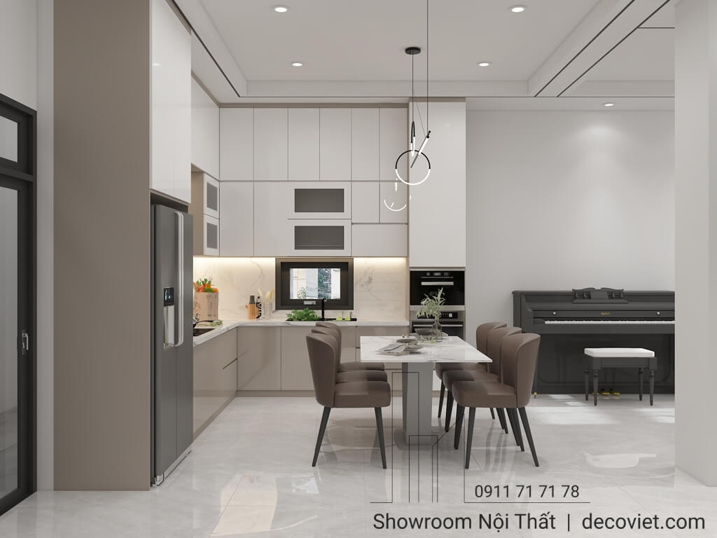 Phối Cảnh 3D Nội Thất Nhà Phố 3 Phòng Ngủ Quận 2
