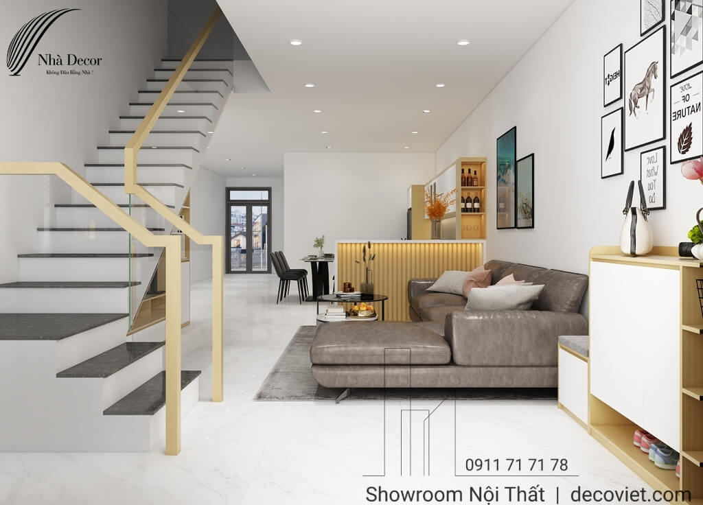Thiết Kế Nội Thất Tầng Trệt Nhà Phố Tây Ninh