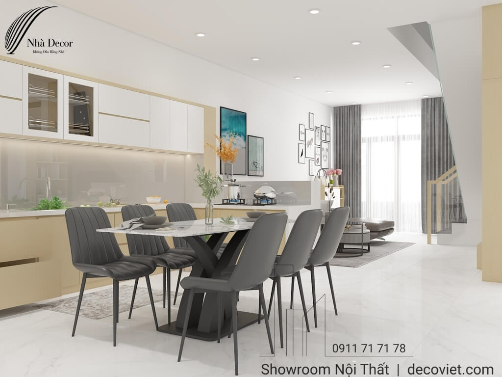 Thiết Kế Nội Thất Tầng Trệt Nhà Phố Tây Ninh