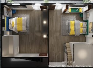 Thiết Kế Thi Công Nội Thất Nhà Phố 2 PN Tại Cà Mau