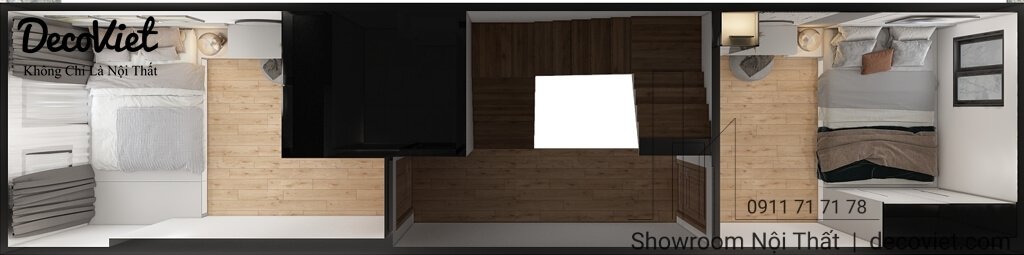 Thiết Kế Nội Thất Nhà 1 Trệt 3 Lầu Tại Quận 1