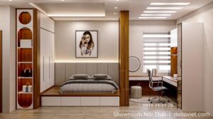 Thiết kế nội thất phòng ngủ nhà phố 4 phòng ngủ tại Nhà Bè hiện đại