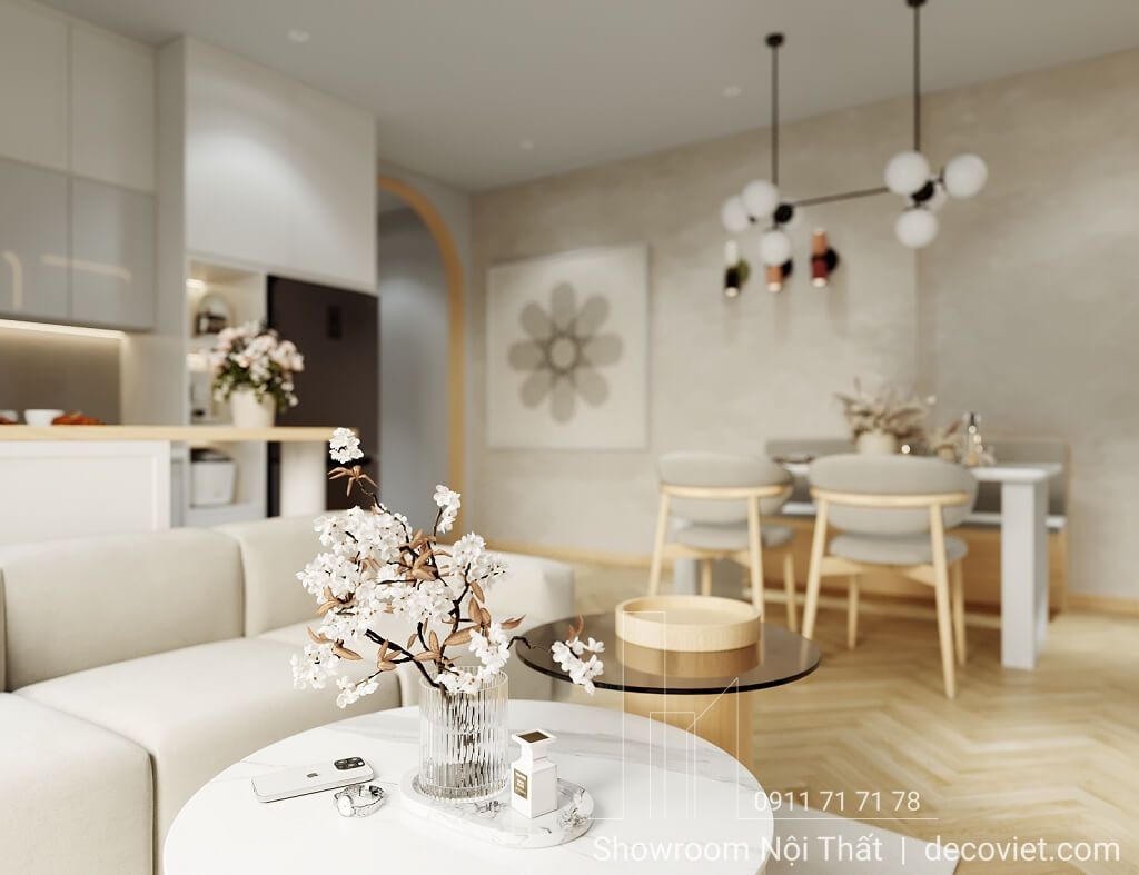 Thiết kế nội thất chung cư D'Lusso 2PN sang trọng và tiện nghi