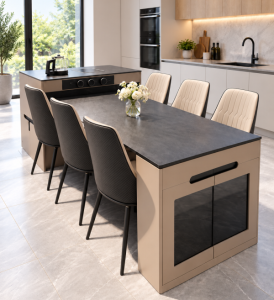 Bàn Đảo Bếp Gấp Gọn Thông Minh 2735S