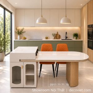Đảo Bếp Kết Hợp Bàn Ăn 2717S