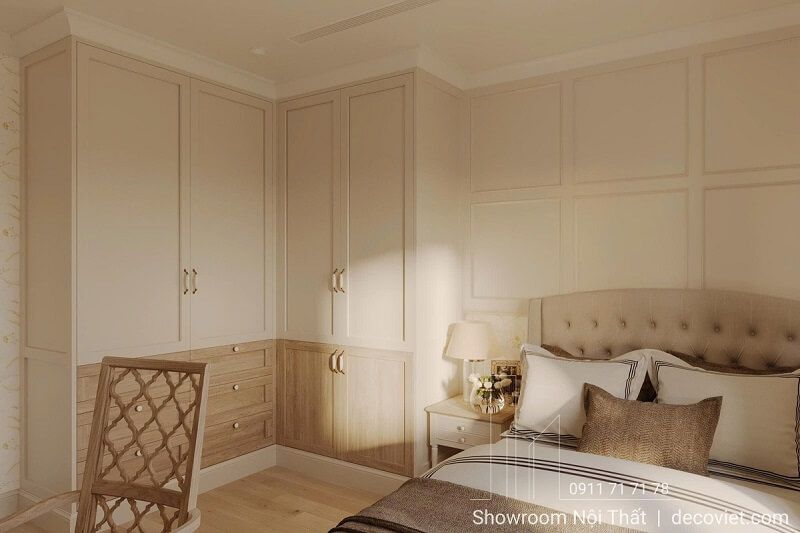 Thiết kế phòng ngủ có bàn trang điểm Sunrise Thủ Dầu Một