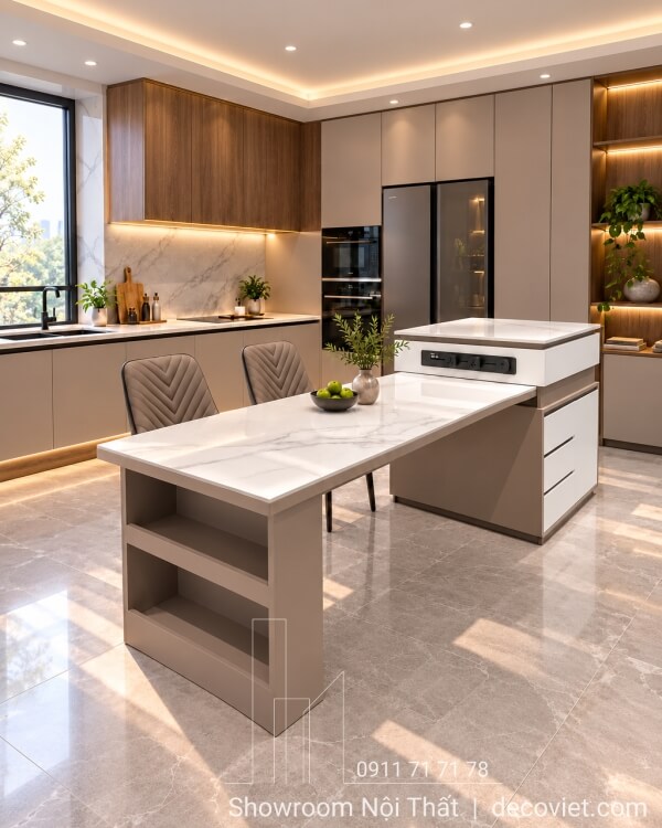 Bàn Đảo Bếp Mặt Đá Hiện Đại 2924S