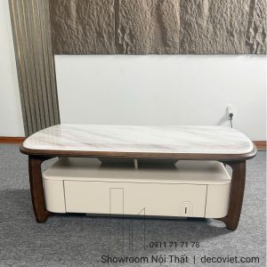 Combo Bàn Trà Kệ Tivi Mặt Đá 124T
