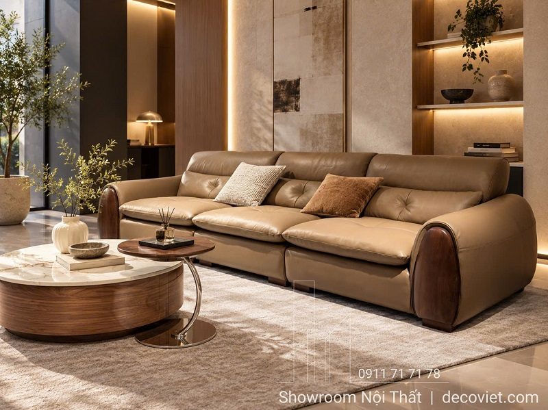 Sofa Giường Chỉnh Điện Bọc Da Bò 1177T