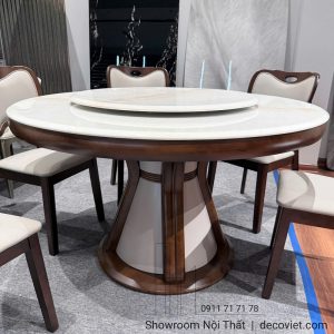 Bàn Ăn Tròn Gỗ 6 Người 3015S