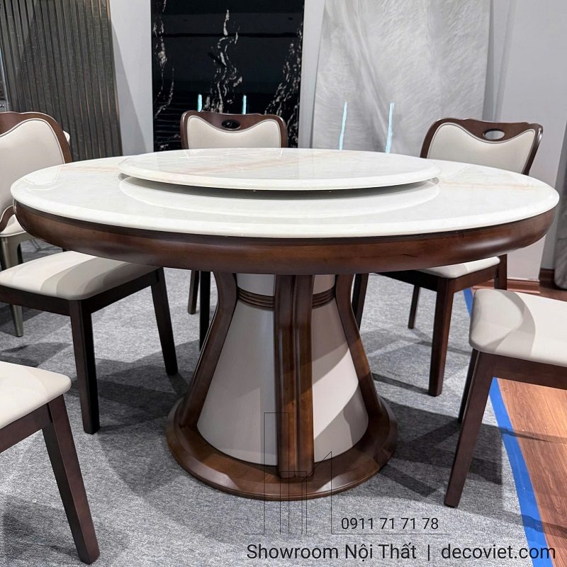 Bàn Ăn Tròn Gỗ 6 Người 3015S