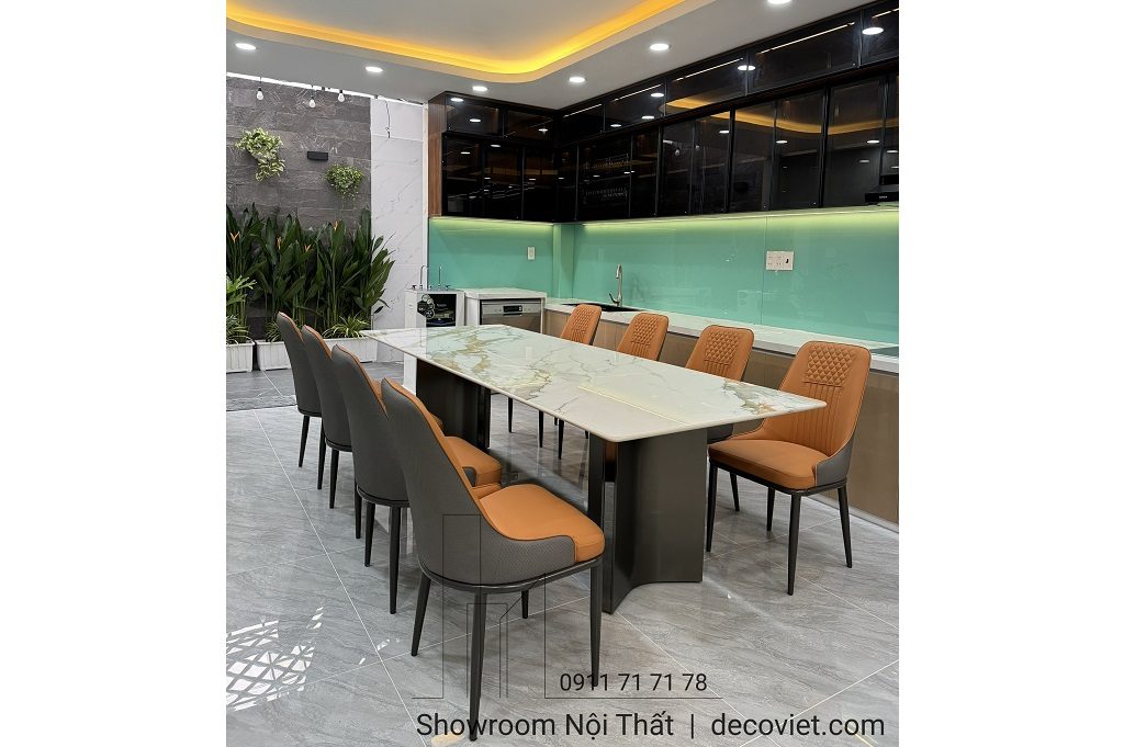 Bộ Bàn Ăn Mặt Đá 8 Người Hiện Đại 2403S