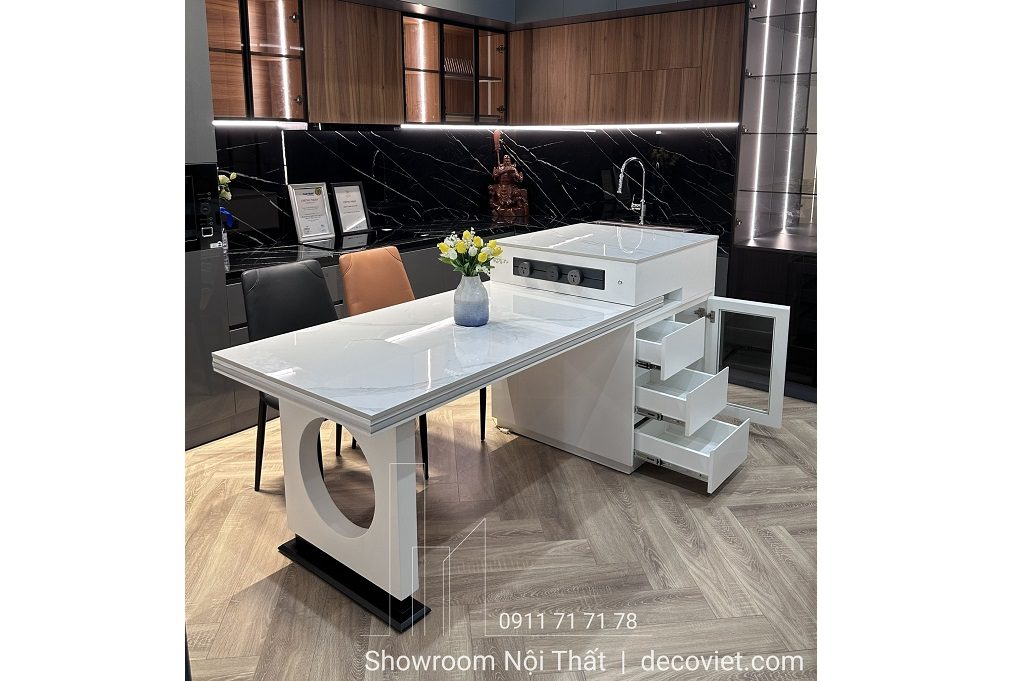 Bàn Ăn Thông Minh Kết Hợp Bàn Đảo Bếp 2348S