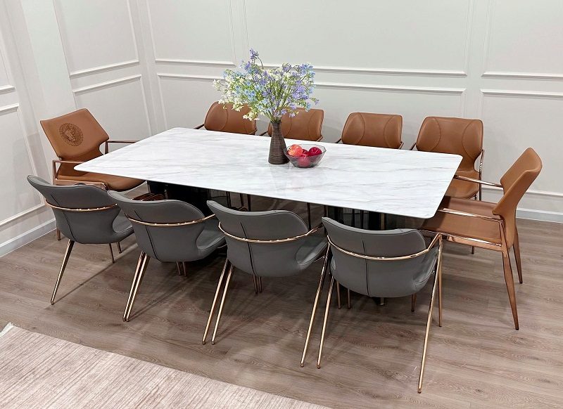 Bàn Ăn 10 Ghế 2m2 Nhập Khẩu 2851S
