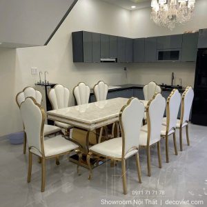 Bàn Ăn 10 Ghế Tân Cổ Điển 2875S