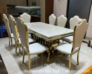 Bàn Ăn 10 Ghế Tân Cổ Điển 2875S